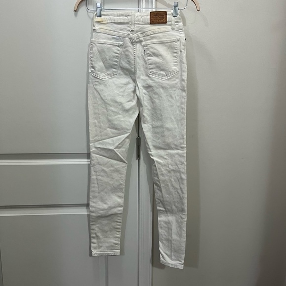 Levi’s White 721 High Rise Skinny Jeans Size 26 US $98 - Picture 5 of 9